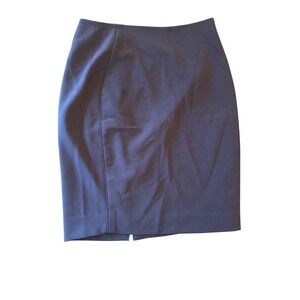 LTD Brand Navy Blue Pencil Skirt With Back Zipper Closure Petite Size 6